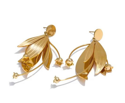 Dangling Tulips Earrings