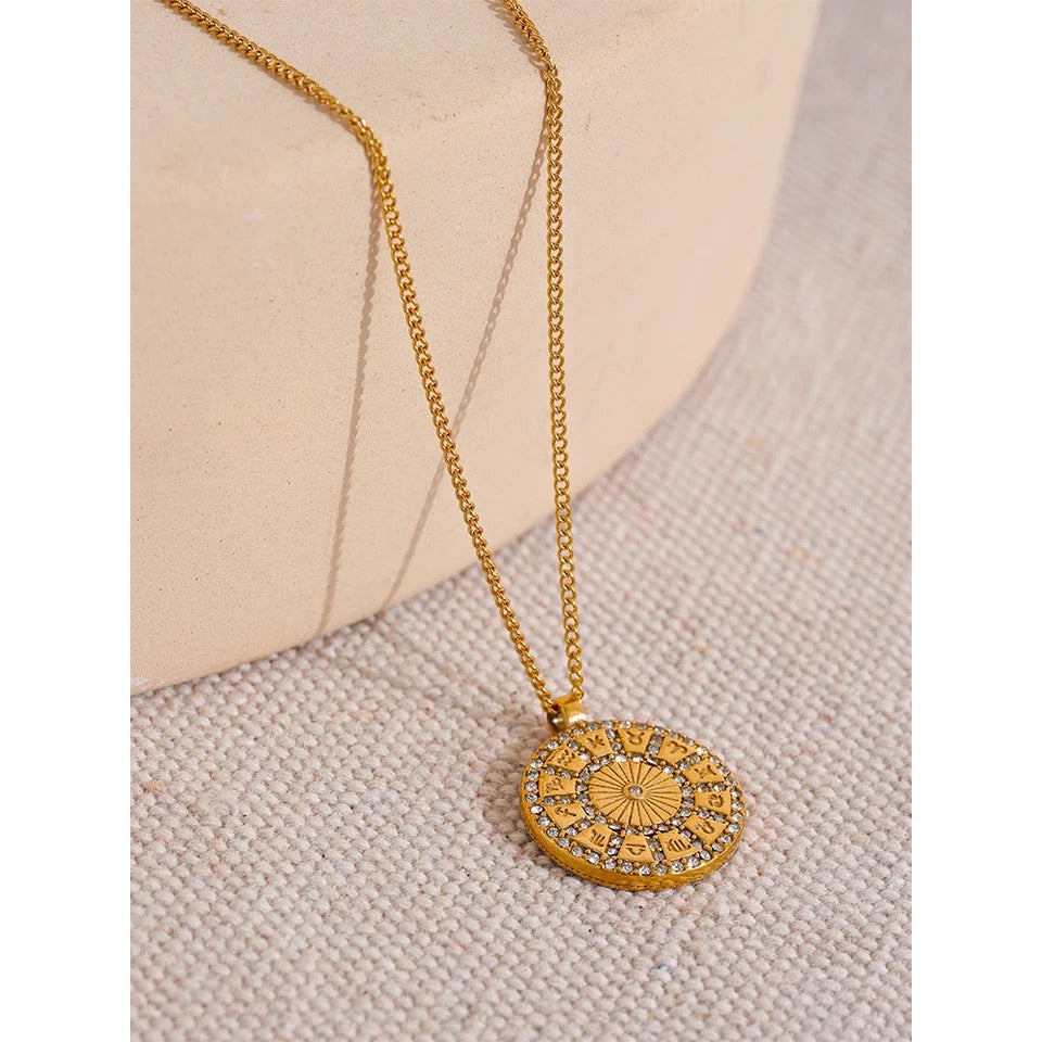 Zodiac Coin Necklace