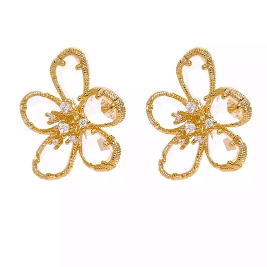 Crystal Flower Earring