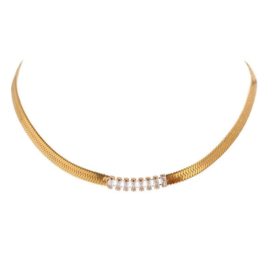 Baguette Serpentine Choker