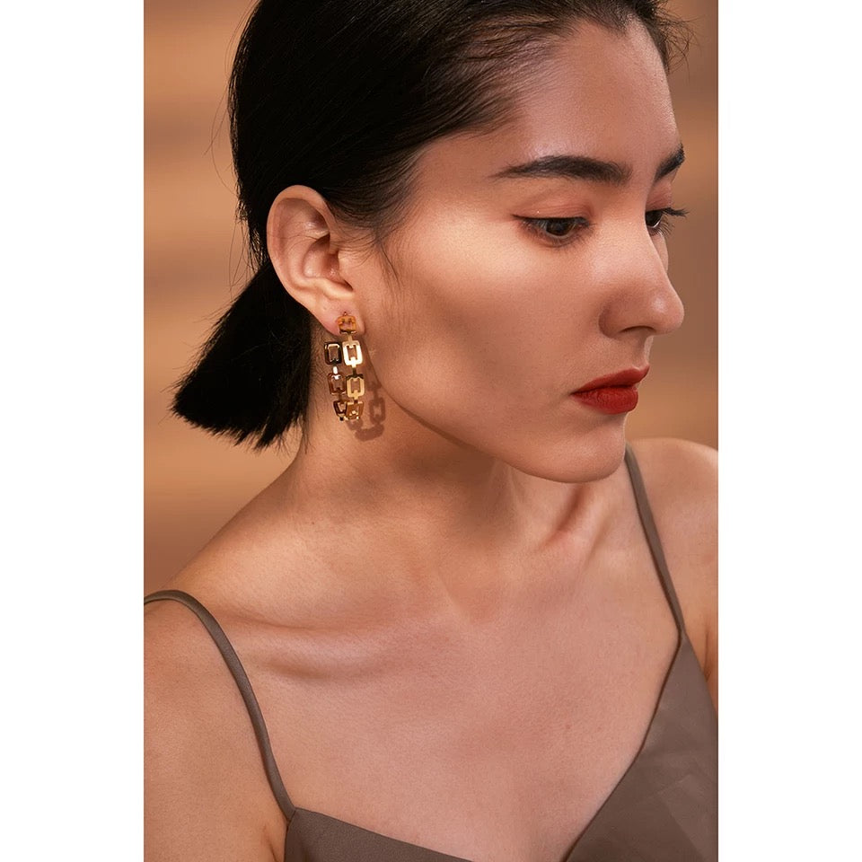 Chainlink Gold Hoop