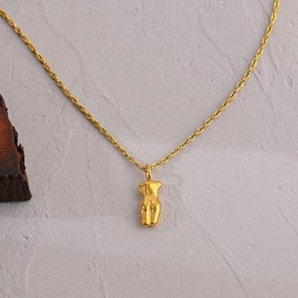 I Am Woman Body Necklace
