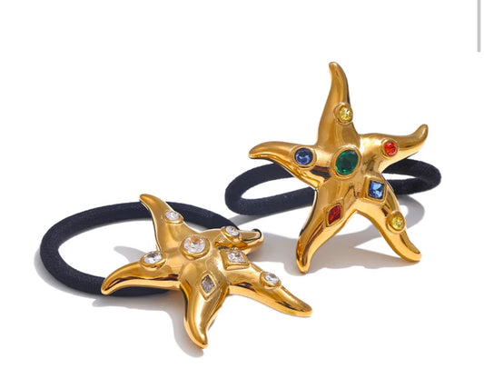 Starfish Gem Hair Tie
