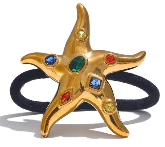 Starfish Gem Hair Tie