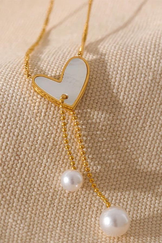 Pearl Heart Necklace