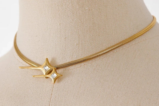 Gold Glitter Choker